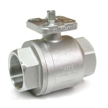 motor high temperature  water control flow industry wholesale stainless steel high platform 2pc female screwed ball valve vannes